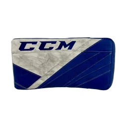 Used CCM EFLEX 5.5 Goalie Blocker Royal Blue Junior Regular