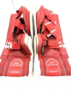 Used CCM EFLEX 4.5 Goalie Leg Pads Junior White 28