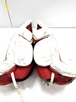 Used CCM EFLEX 4.5 Goalie Leg Pads Junior White 28