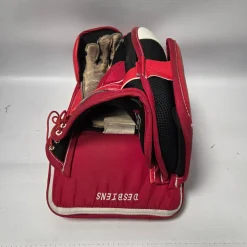 Used CCM EFLEX II PRO BLOCKER Senior Goalie Blocker Red And White