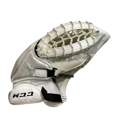 Used CCM EFLEX 5.5 JR GLOVE Junior Goalie Catcher White