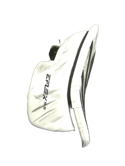 Used CCM E-FLEX 5.5 Senior Goalie Blocker White