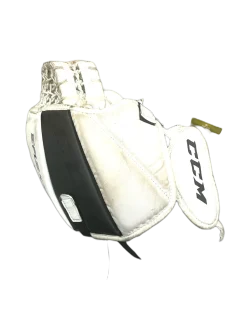 Used CCM E FLEX 5.5 Senior Goalie Catcher White