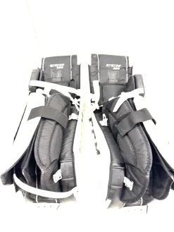 Used CCM E3.5 Goalie Leg Pads Junior White 30
