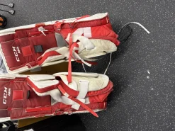 Used CCM E3.5 Goalie Leg Pads Senior White 33