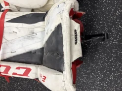 Used CCM E3.5 Goalie Leg Pads Senior White 33