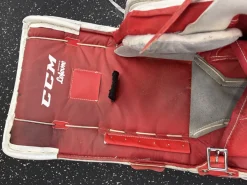 Used CCM E3.5 Goalie Leg Pads Senior White 33