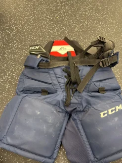 Used CCM E2.5 Junior Goalie Pant Navy Blue SM