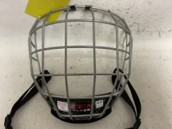 Used CCM FL40 Hockey Wire Mask Grey LG