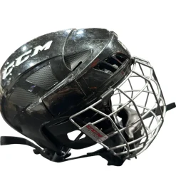 Used CCM FL40 NO CERT Helmet Cage Combo Black SM
