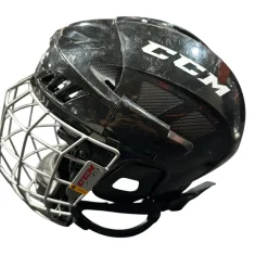Used CCM FL40 NO CERT Helmet Cage Combo Black SM