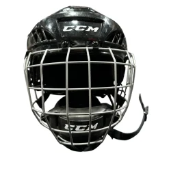 Used CCM FL40 NO CERT Helmet Cage Combo Black SM