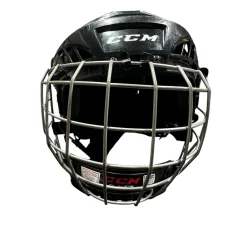 Used CCM FL40 NO CERT Helmet Cage Combo Black SM