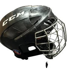 Used CCM FL40 NO CERT Helmet Cage Combo Black SM