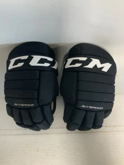 Used CCM FT485 Junior Gloves Black 10"