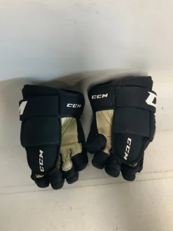 Used CCM FT485 Junior Gloves Black 10"