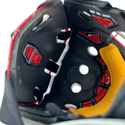 Used CCM GFL 1.9 Hockey Goalie Helmet/Mask Red SM