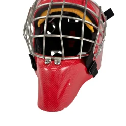 Used CCM GFL 1.9 Hockey Goalie Helmet/Mask Red SM