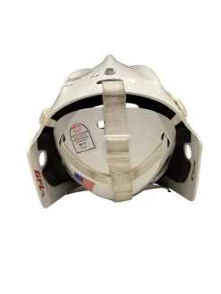 Used CCM GFL 1.5 Junior Goalie Helmet/Mask White One Size