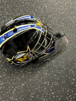 Used CCM GFL L1.5 Youth Goalie Helmet/Mask Black One Size