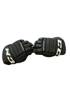Used CCM JET SPEED Youth Gloves Black 8"