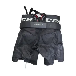 Used CCM 1.5 JR MD GOALIE PANTS Junior Goalie Pant Black MD