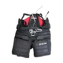 Used CCM 1.5 JR MD GOALIE PANTS Junior Goalie Pant Black MD