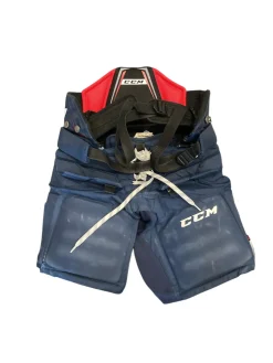 Used CCM 1.5 JR SM GP Junior Goalie Pant Navy Blue SM
