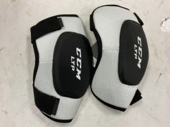 Used CCM LTP Junior Elbow Pads White And Black LG