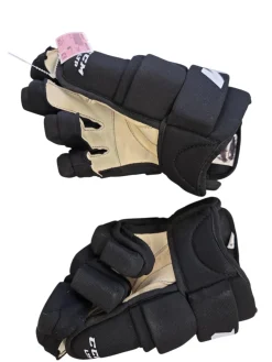 Used CCM LTP Junior Gloves Black 12"