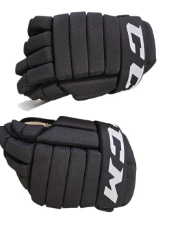 Used CCM LTP Junior Gloves Black 12"