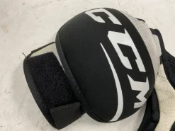 Used CCM LTP Junior Shoulder Pads White And Black SM