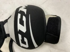 Used CCM LTP Junior Shoulder Pads White And Black SM