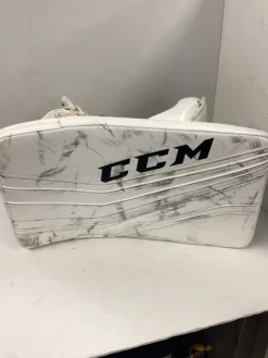 Used CCM PREMIER Senior Goalie Blocker White