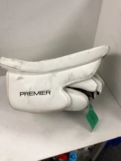Used CCM PREMIER Senior Goalie Blocker White