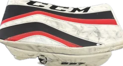 Used CCM REVOLUTION 597 Senior Goalie Blocker White