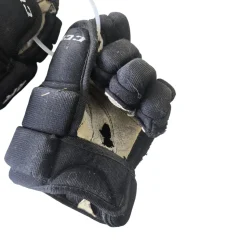 Used CCM 4R YOUTH GLOVES -HOLE- Youth Gloves Black 9