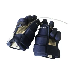 Used CCM 4R YOUTH GLOVES Youth Gloves Navy Blue 9"