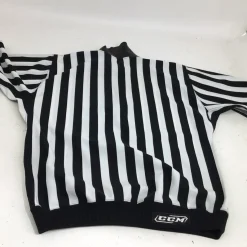 Used CCM SR MD REFEREE JERSEY Hockey Tops Senior White MD