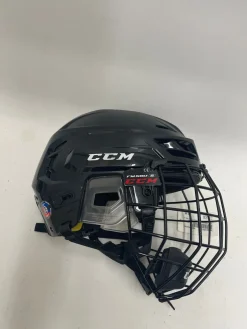 Used CCM TACKS 210 FM 580 S Helmet Cage Combo Black S/M