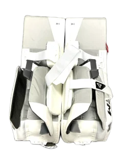 Used CCM TACKS GOALIE PADS Goalie Leg Pads Senior White 34"