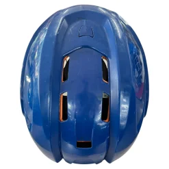 Used CCM TACKS 710 Helmet Cage Combo Royal Blue MD