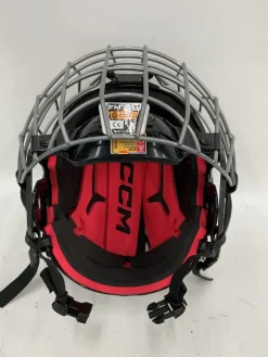 Used CCM TACKS 70 HELMET Helmet Cage Combo Black SM