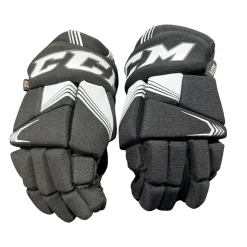 Used CCM TACKS Junior Gloves Black 9"