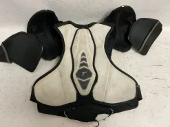 Used CCM TACKS 4052 Junior Shoulder Pads White/Black/Yellow LG