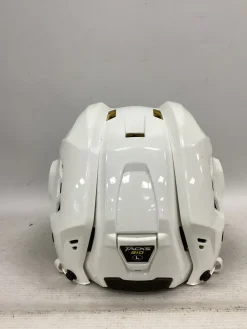 Used CCM TACKS 310 L Helmet Half Visor Combo White LG