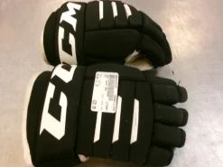 Used CCM TACKS 4R2 Senior Gloves Black 13"