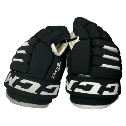 Used CCM TACKS 4R2 Youth Gloves Black 9"