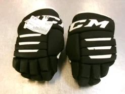 Used CCM TACKS 4R2 Youth Gloves Black 8"