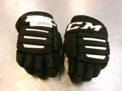 Used CCM TACKS 4R2 Youth Gloves Black 9"